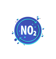 No2 Icon Nitrogen Dioxide Design