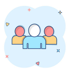 People Communication Icon In Comic Style