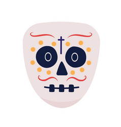 Day Of The Dead Skeleton Semi Flat Color