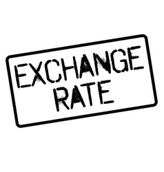 Exchange Rate Stamp On White