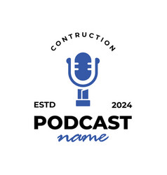 Podcast Construction Logo