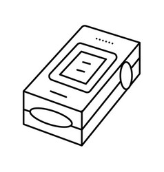 Pulse Oximeter Fingertip Line Icon