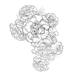 January Birth Flower Tattoo Carnation Doodle Art