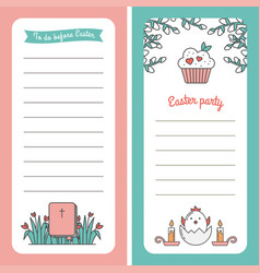 Set Of Easter Template For Header Letter List