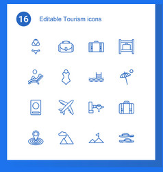 16 Tourism Icons