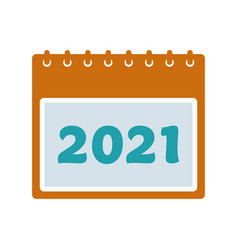 2021 Calendar Colored Icon Editable Eps Symbol