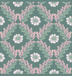 Acanthus Leaves Damask Seamless Pattern