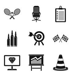 Apotheosis Icons Set Simple Style