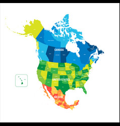 Political Map Of North America