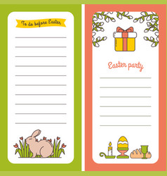 Set Of Easter Template For Header Letter List