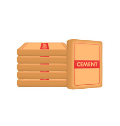 Cement In Flat Style On Dust Background Isometric