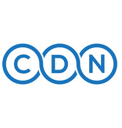 Cdn Letter Logo Design On White Background