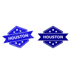 Hexagon Houston Seal With Unclean Texture