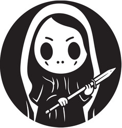 Little Lurker Adorable Grim Reaper Symbol