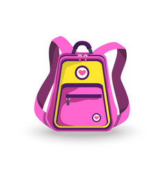 School Backpack Pink And Violet Rucksack