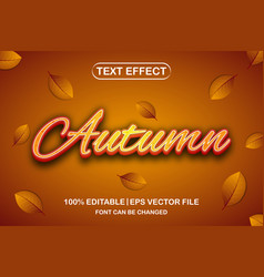 Autumn 3d Editable Text Effect