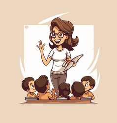 Teacher And Children