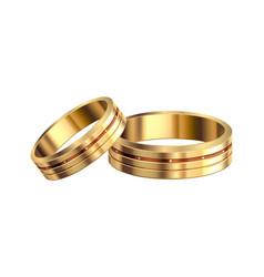 Wedding Rings Pair Composition