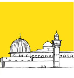 Al-aqsa Mosque In Jerusalem Drawing