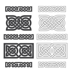 Celtic knot ethnic ornament Royalty Free Vector Image