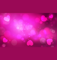 Happy Valentines Day Card Hearts Background