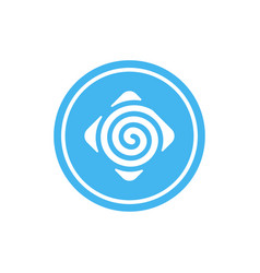 Hypnosis Logo Template Hypnotic Spiral Icon