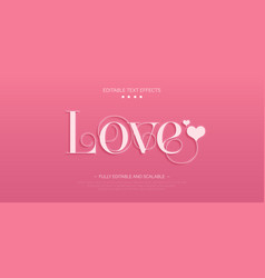 Love Text Effect 3d Style Valentine Template