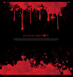 Abstract Blood Splatter Isolated On Black