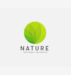 Green Lotus Nature Logo Design