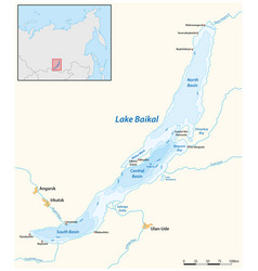 Map Of Russian Lake Baikal