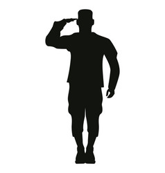 Soldier Standing Silhouette