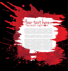 Abstract Blood Splatter Isolated On Black