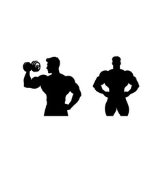 Fitness Silhouette Clipart Isolated On A White 2