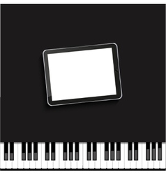 Modern Computer Tablet On Piano