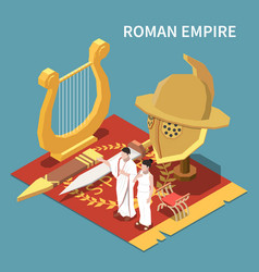 Roman Empire Isometric Concept