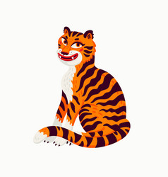 Tiger Cartoon Orange