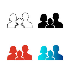 Abstract Family Silhouette