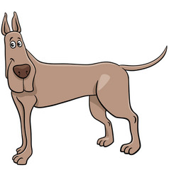 Cartoon Great Dane Purebred Dog Animal Character