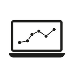 Graphs On Computer Monitor Icon