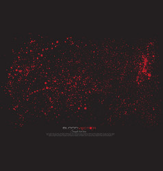 Abstract Blood Splatter Isolated On Black