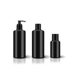 3d Black Plastic Cosmetics Bottle With Pump