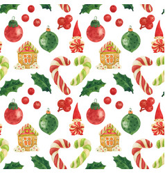 Christmas Elves Factory Pattern With Candy Canes