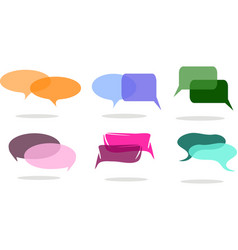 Colorful Overlapping Speech Bubbles