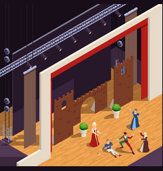 Grand Theatre Isometric Background