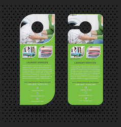 Laundry Services Door Hanger Design Template