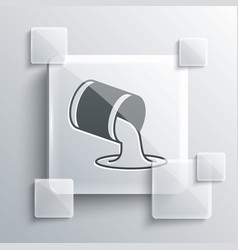 Grey Paint Bucket Icon Isolated On Background