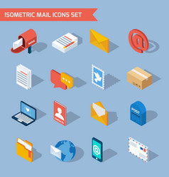 Isometric Mail Icons