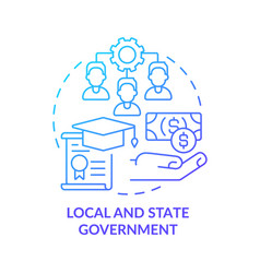 Local And State Government Blue Gradient Concept