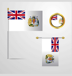 British Antarctic Territory Waving Flag Design