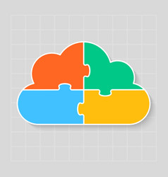 Diagram Infographic Timeline Cloud Puzzle Jigsaw